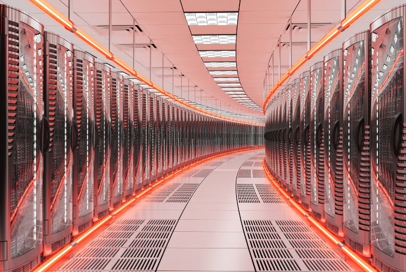 Web hosting veri merkezi görseli